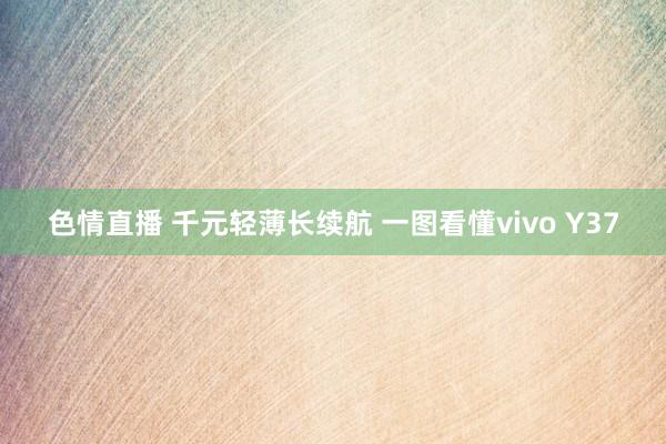 色情直播 千元轻薄长续航 一图看懂vivo Y37