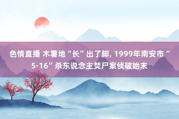 色情直播 木薯地“长”出了脚, 1999年南安市“5·16”杀东说念主焚尸案侦破始末