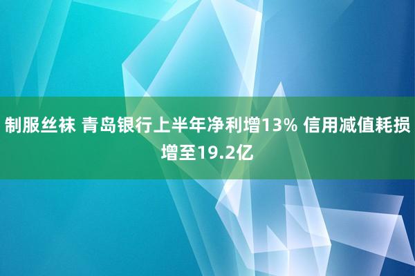制服丝袜 青岛银行上半年净利增13% 信用减值耗损增至19.2亿
