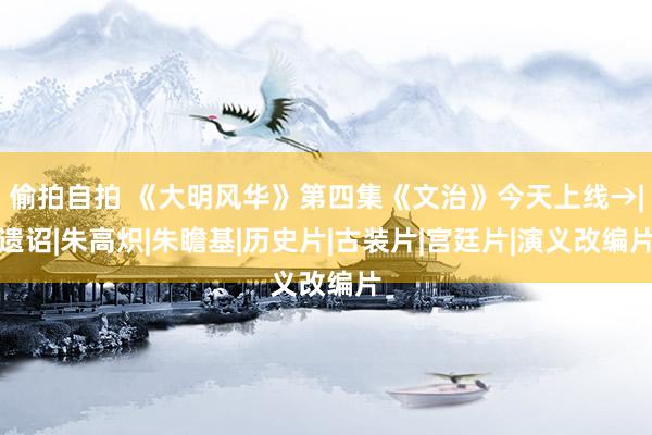 偷拍自拍 《大明风华》第四集《文治》今天上线→|遗诏|朱高炽|朱瞻基|历史片|古装片|宫廷片|演义改