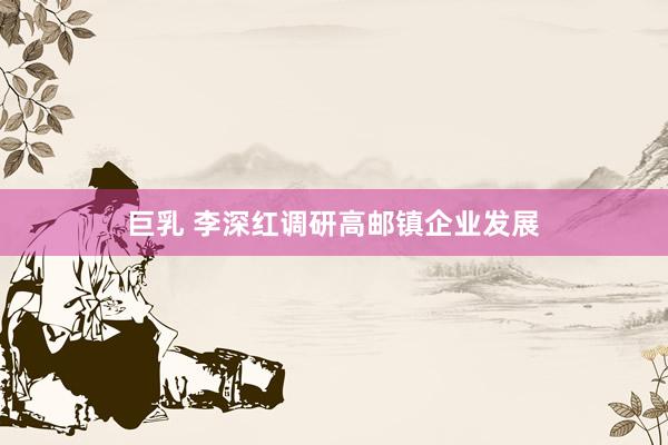 巨乳 李深红调研高邮镇企业发展