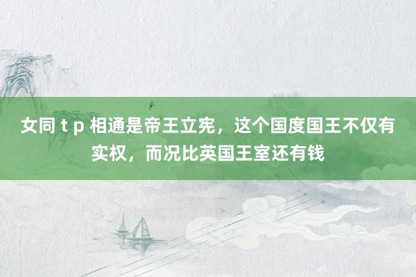 女同 t p 相通是帝王立宪，这个国度国王不仅有实权，而况比英国王室还有钱