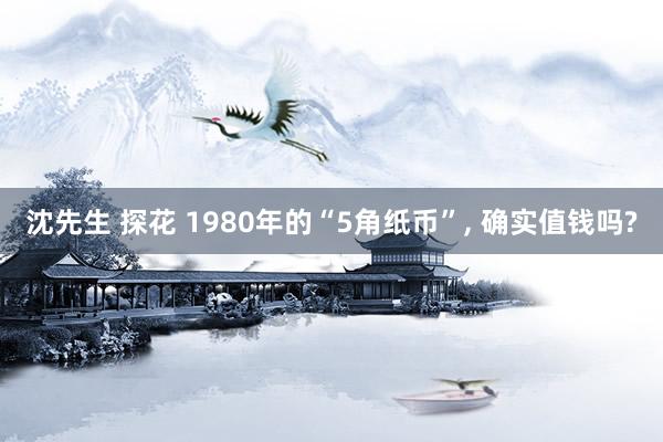 沈先生 探花 1980年的“5角纸币”， 确实值钱吗?